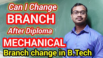 After Diploma Mechanical Engineering can i change my stream?