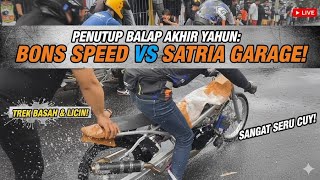 Download Lagu PENUTUP BALAP AKHIR TAHUN: BONS SPEED VS SATRIA GARAGE! SANGAT SERU \u0026 MENEGANGKAN DI LINTASAN BASAH MP3
