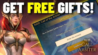 ✨ FREE REWARDS FOR ALL! PROMO CODE Ep:5 Arbiter #CalloftheArbiter ✨ • RAID Shadow Legends