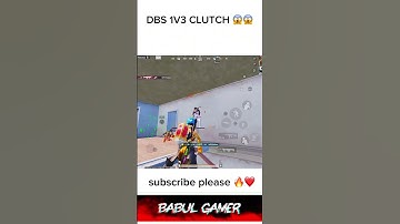 #bgmi dbs 1v3 clutch ￼intense fight
