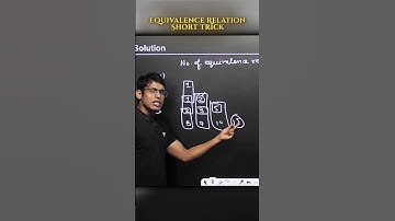 No of Equivalence Relations in 1 Minute ⏱️🔥