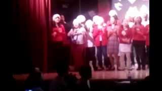 Kassandra Rivera singing at IS141