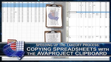 AVAproject Tip: Copying Spreadsheets with the AVAproject Clipboard
