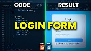 How to Build a Responsive Login Form with HTML & CSS (Step-by-Step)