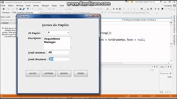 ADO.NET (connecté) Tp7: Recherche et MAJ  C# Sql