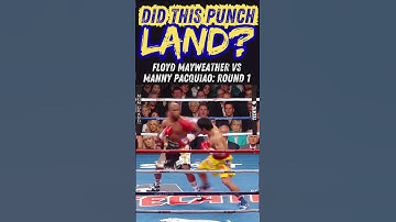 Floyd Mayweather vs Manny Pacquiao | Did This Punch Really Land? (Round 1 Breakdown)