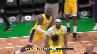 Clearly a foul, but did Lebron travel? Or was that a zero step.