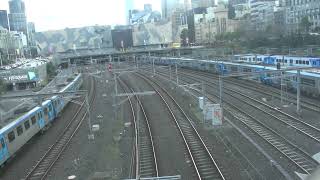 Siemens Xtrapolis and HCMT near Flinders St