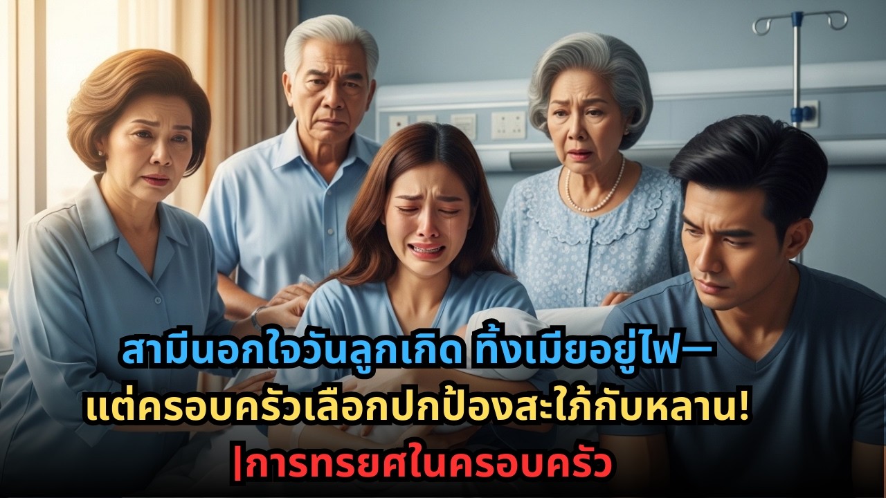 สามีนอกใจวันลูกเกิด ทิ้งเมียอยู่ไฟ—แต่ครอบครัวเลือกปกป้องสะใภ้กับหลาน! |การทรยศในครอบครัว