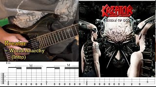 Kreator  World Anarchy  Intro cover By Kosuke With Tab