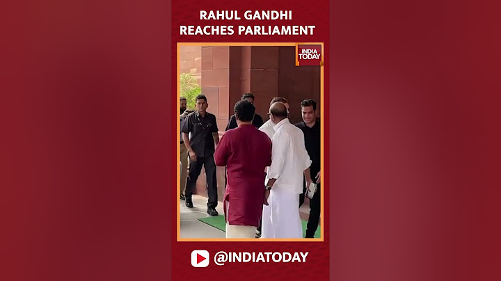 Watch: Rahul Gandhi Reaches Parliament | Rahul Gandhi Disqualification News | #shorts