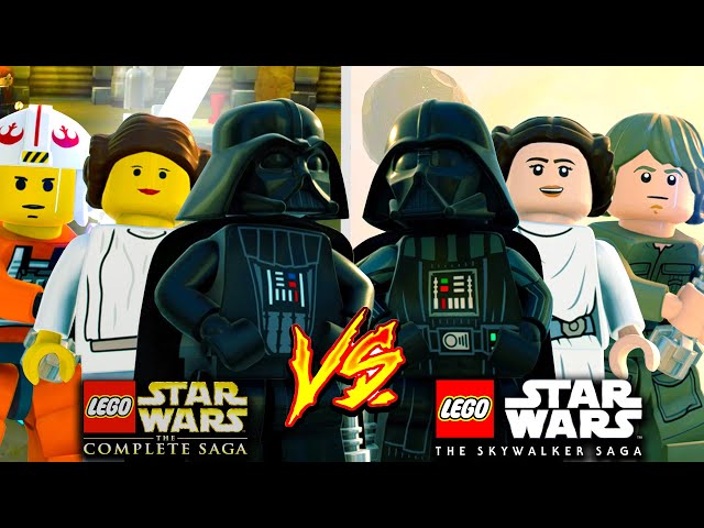 Lego Star Wars: The Complete Saga 2007 VS The Skywalker Saga 2022