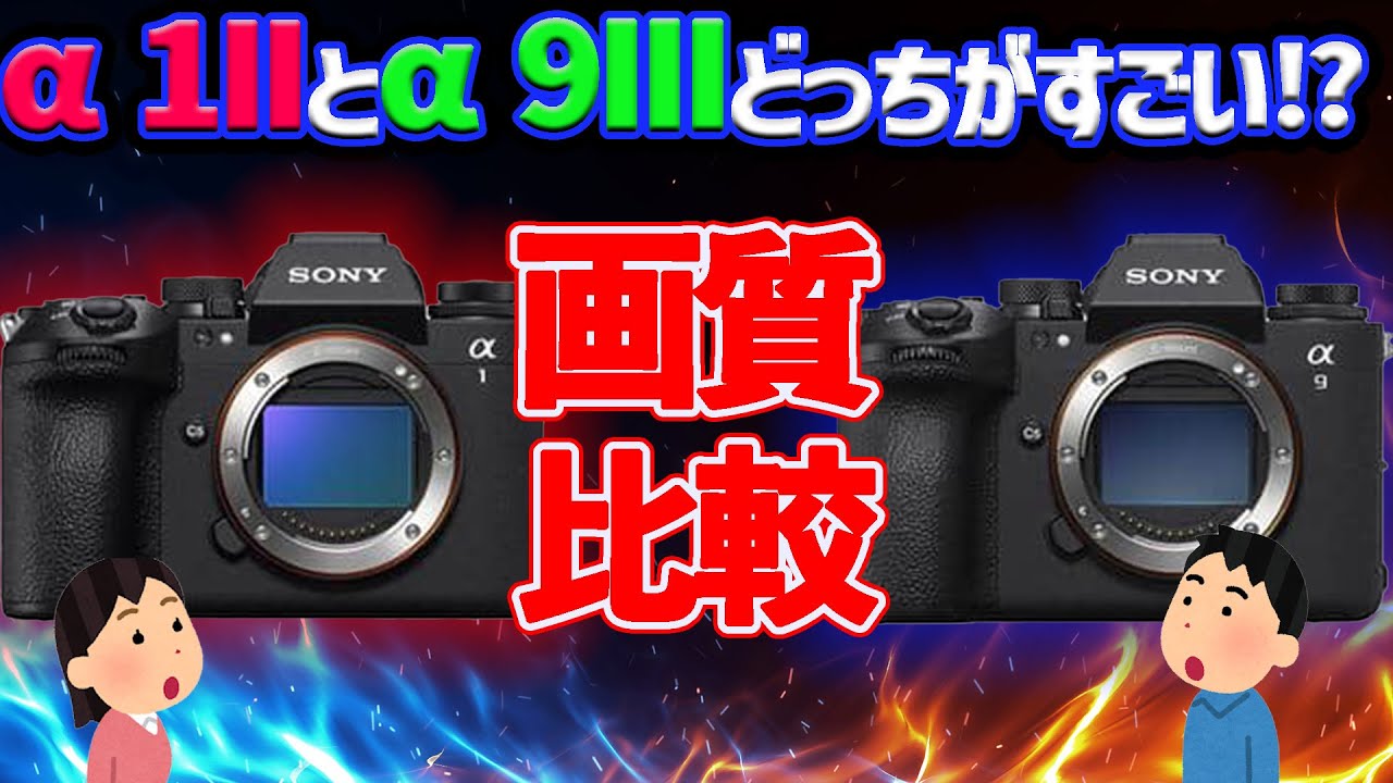 【比較】SONY α1II・α9III比較してみたよ！【画質】