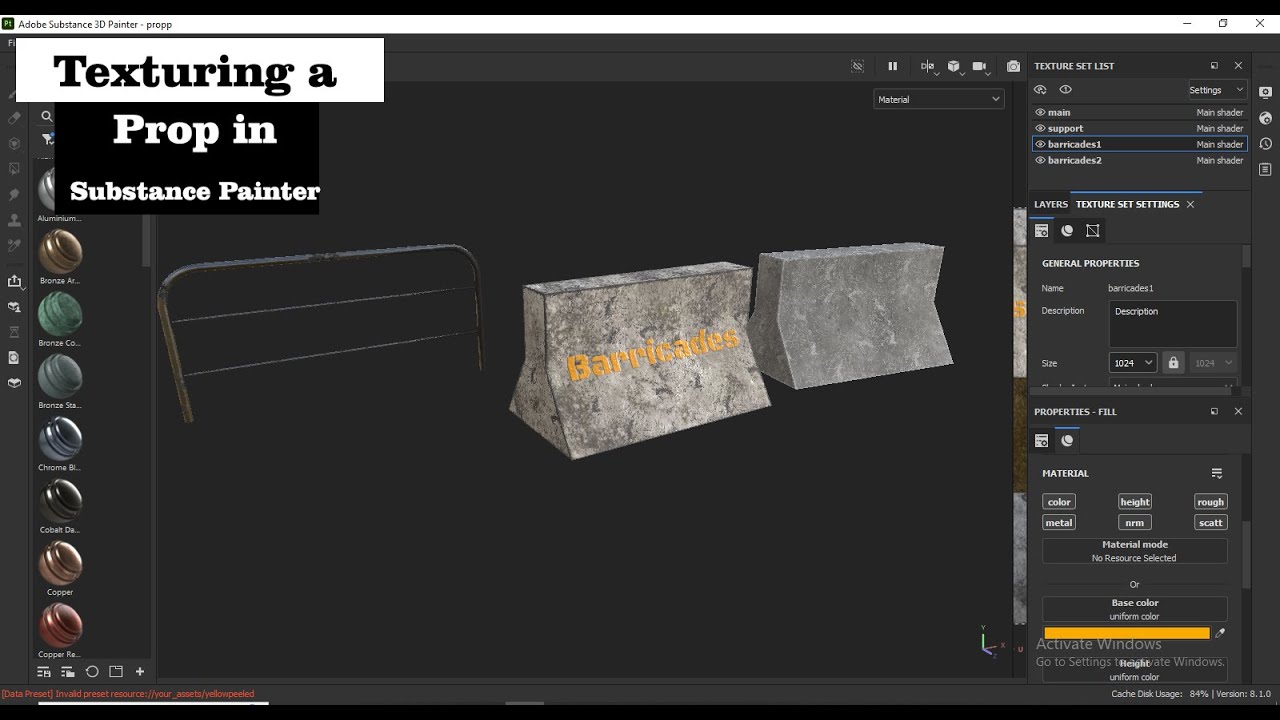 Texturing In Substance Painter I How To Texture A Prop - YouTube