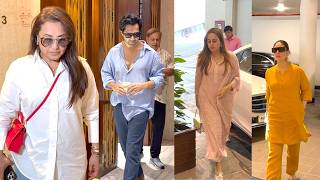 Kareena Kapoor, Rani Mukerji, David Dhawan, Varun Dhawan & Others Spotted At Manish Malhotra House