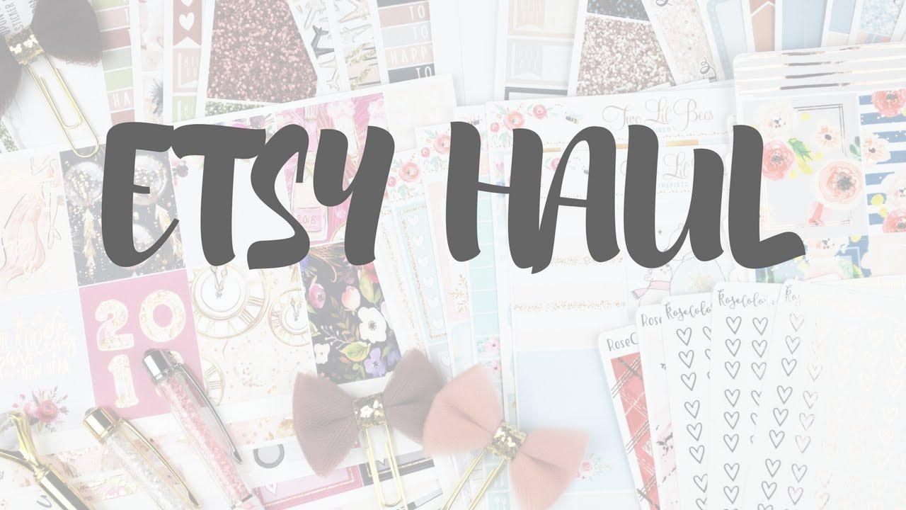 Etsy Haul // Planner Accessories & Stickers!