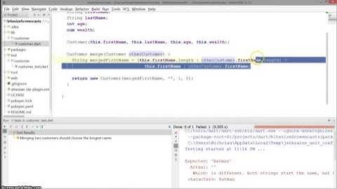 Writing Tests in IntelliJ - Dart Bite-Size Screencasts