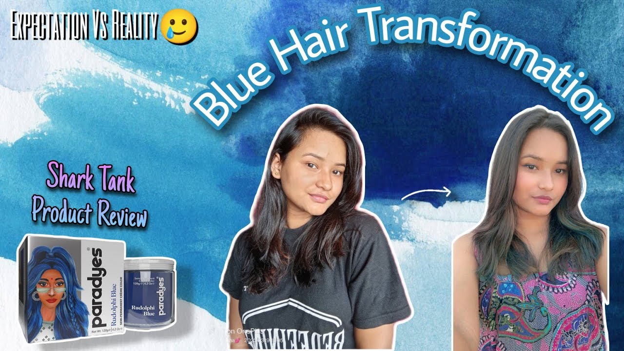 Hair Transformation *gone wrong* I tried semi permanent blue hair dye from Paradyes | HONEST REVIEW