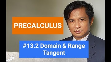 Domain and range of the simple tangent function (Precalculus, STEM)