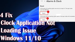 4 Fix Clock Application Not Loading Issue in Windows 11 screenshot 4