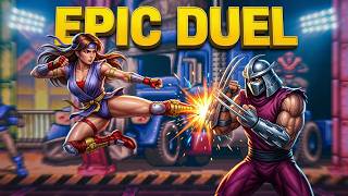 TURTLES TOURNAMENT FIGHTERS: ASKA VS SHREDDER  #SNES #GAMEPLAY