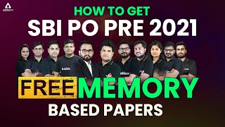 How to Get SBI PO PRE 2021 Free Memory Based Mock