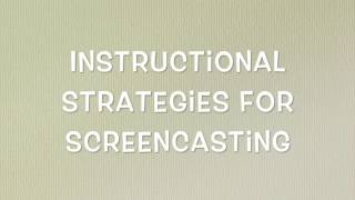 Flipped Classroom and ScreenCasting