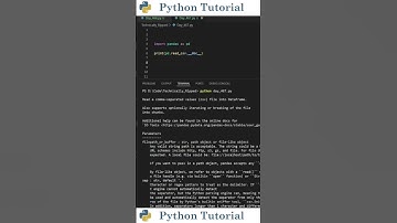 Reading Function Document String In Python | Python Tutorial