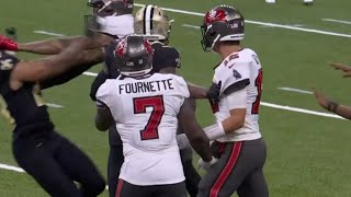Mike Evans and Marshon Lattimore get ejected in huge fight || Saints vs Buccaneers