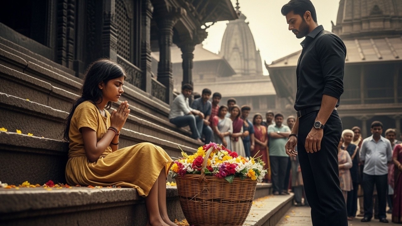 মন্দিরের বাইরের সেই অনাথ মেয়েটি ও কোটিপতির গল্প