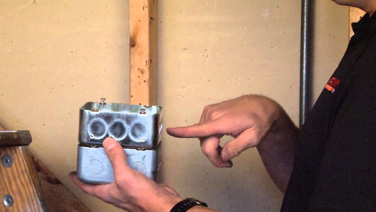 Square Box 21/8" Deep, 411/16" Extension Ring with Knockouts 731713