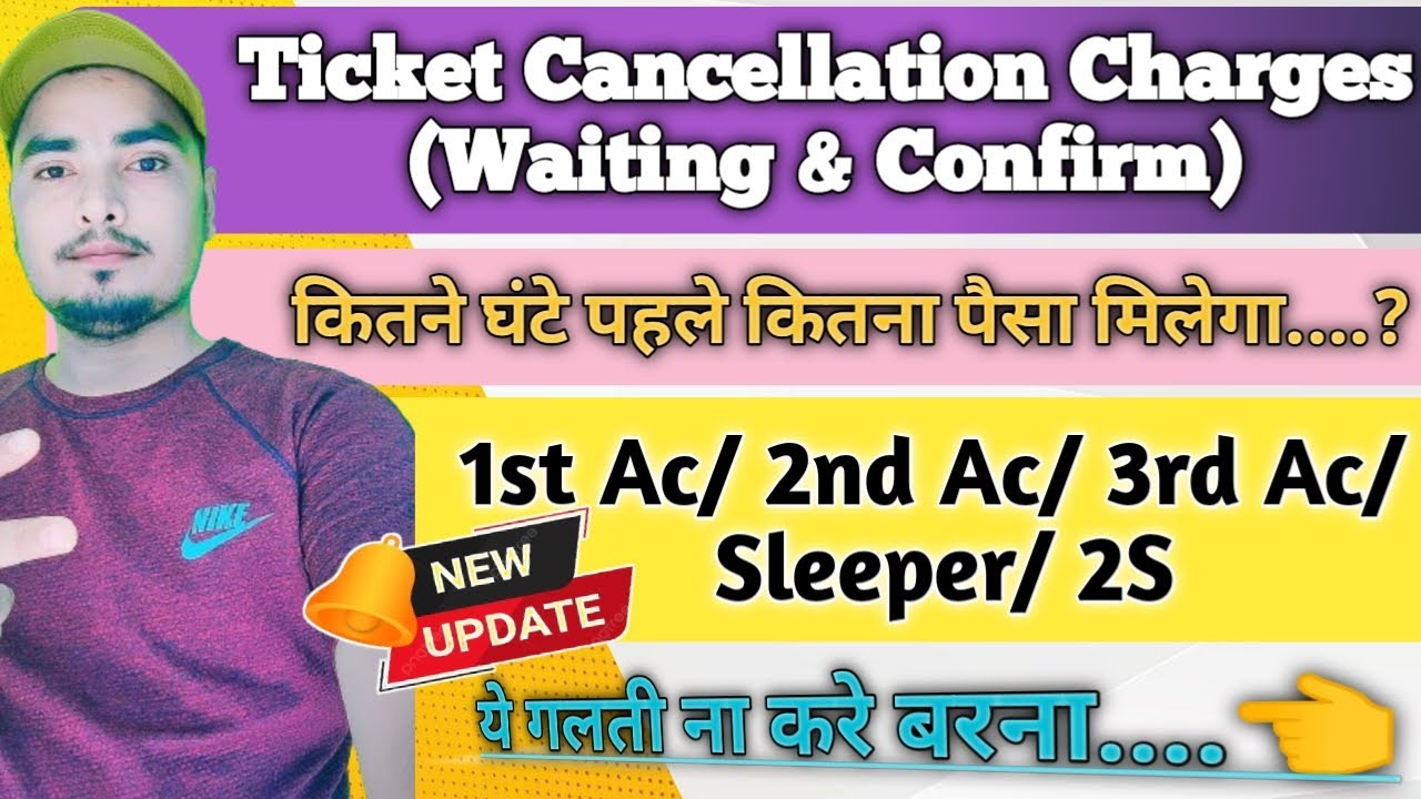 Train Ticket Cancellation Charges IRCTC 2024 Waiting Confirm Rule train-ticket-cancellation-charges-irctc-2024-waiting-confirm-rule