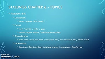 CSIT 256 Chapter Overview Stallings Ch 06