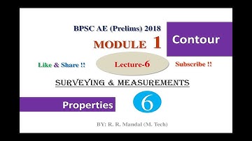 BPSC||AE||Prelims Module 1 Lecture 6 : Contour