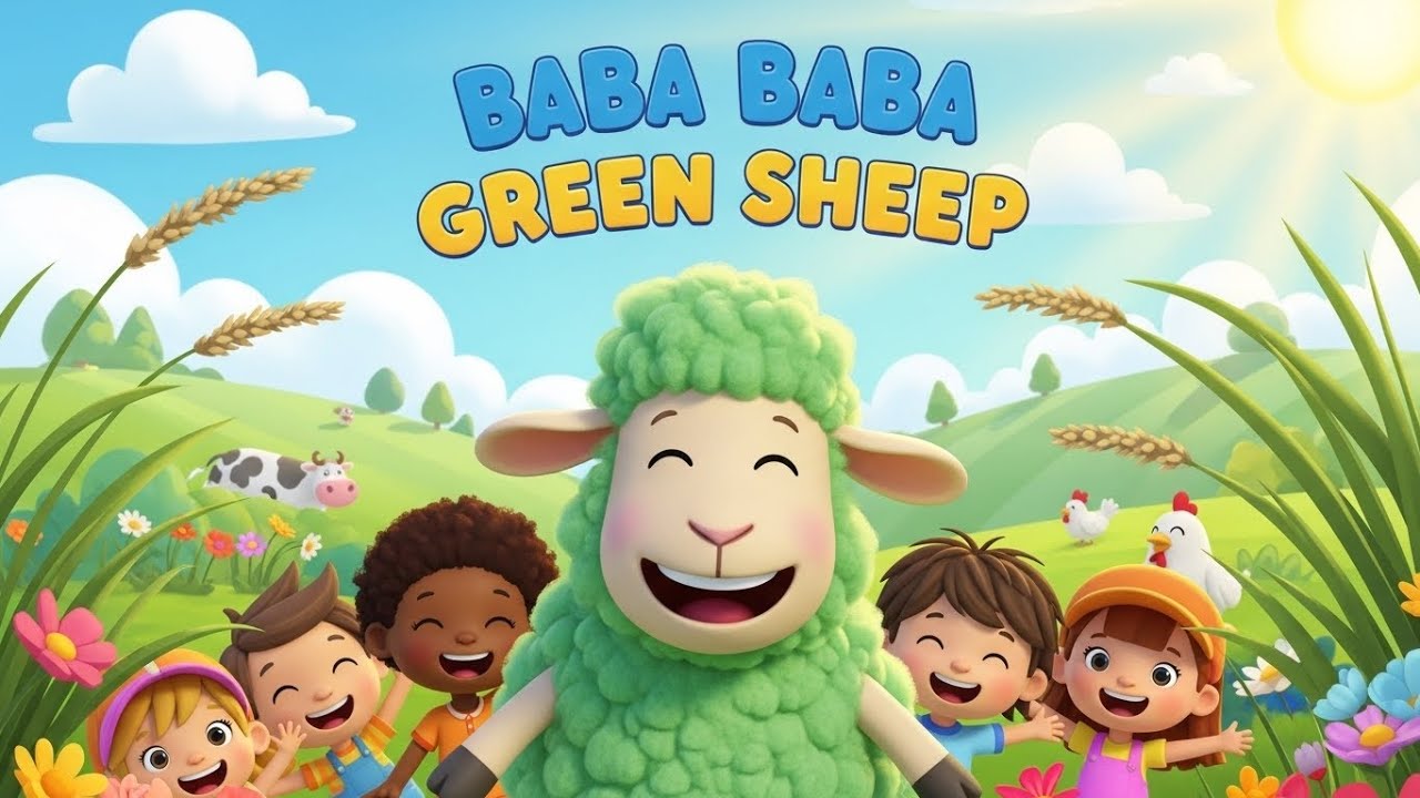 🐑💚 Baba Baba Green Sheep | Fun Kids Song About Colors & Counting ...