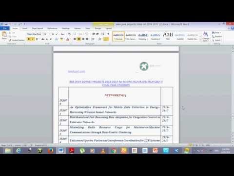 ieee java projects