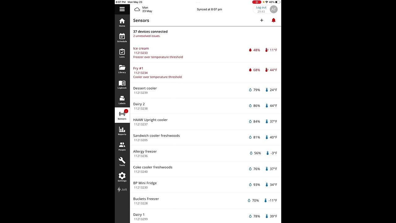 Jolt login and temperature tracking YouTube