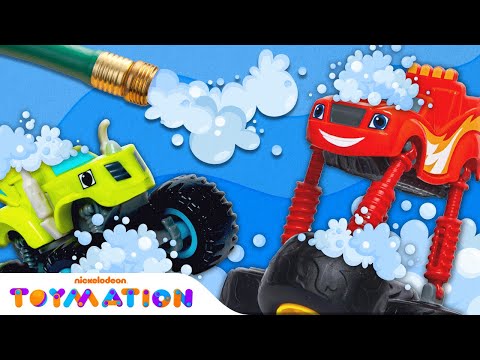 Car Wash Surprise Compilation w/ Blaze and the Monster Machines Toys! | Toymation