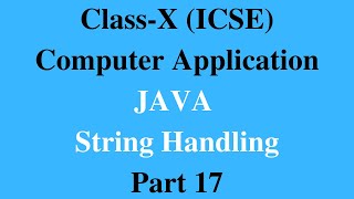 JAVA String Handling Part 17: Alphabetic Pattern