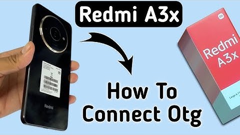 Redmi A3x Otg connect kaise kare, how to connect Otg in Redmi, how to solve Otg not connecting in re