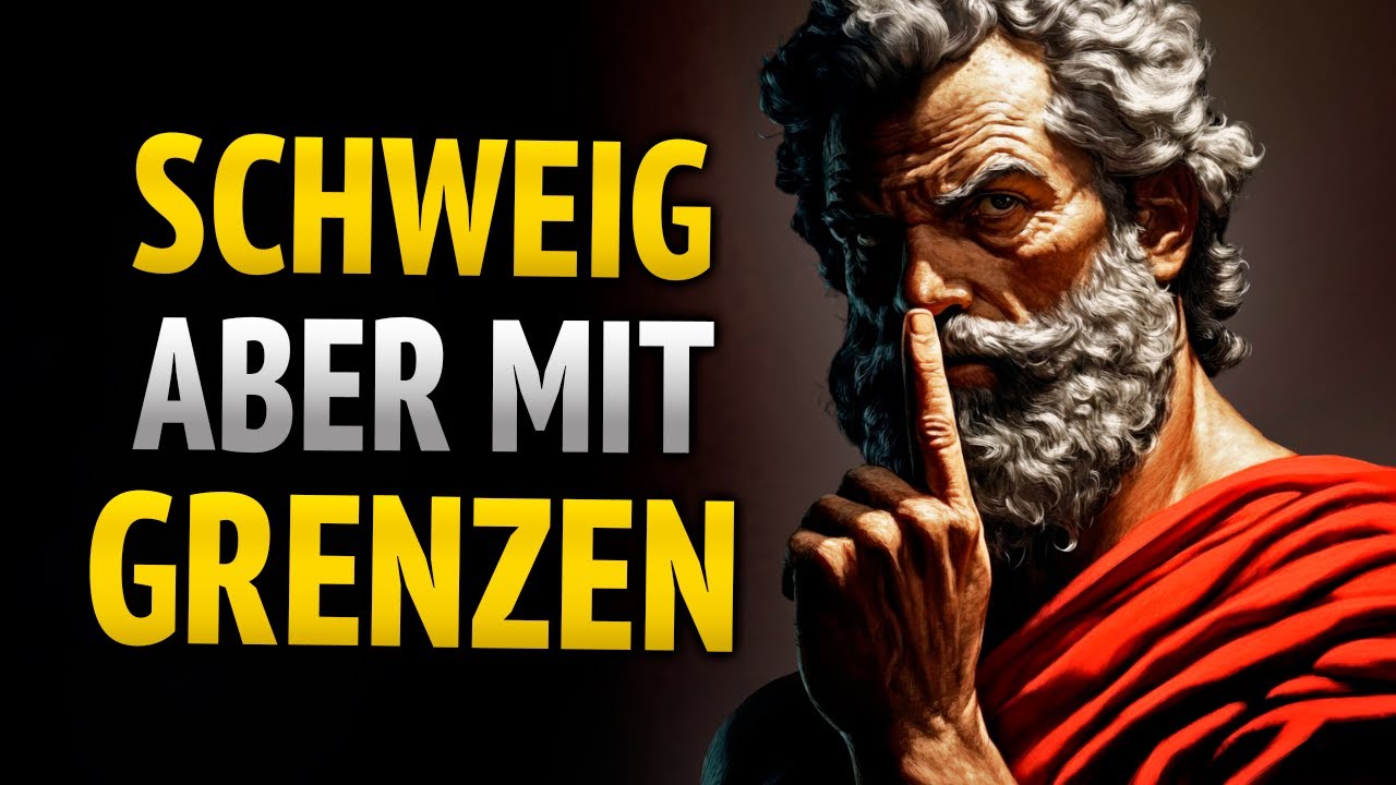 LERNE ZU SCHWEIGEN, ABER NIEMALS ZU ERTRAGEN | STOIZISMUS