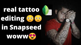 How To Make Real Tattoo Editing In Snapseed Step By Step screenshot 5