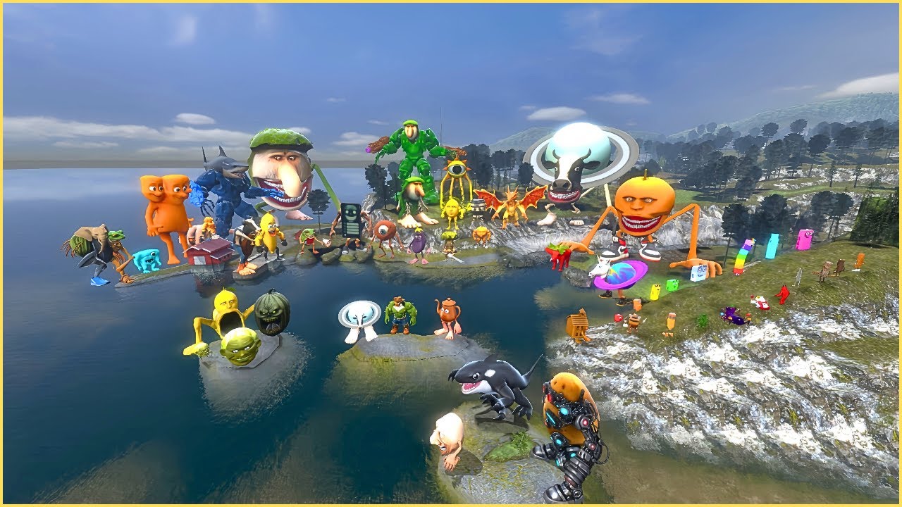 Spartan Kicking Italian Brainrot & Garten of Banban into the Friluft Expansive Forest| Garry’s Mod