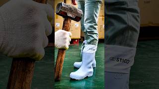 How Steel Toe Rubber Boots Are Made | Factory Process 🥾