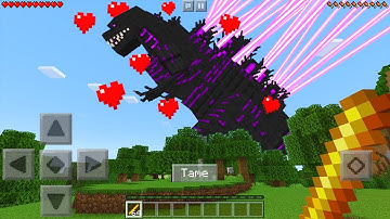 How To Tame SHIN GODZILLA in Minecraft Pocket Edition