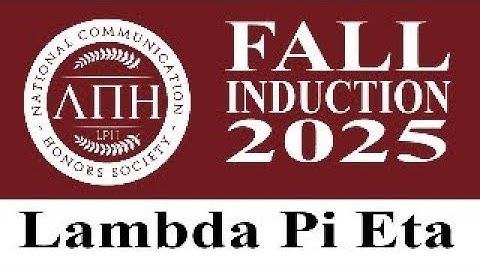 Lambda Pi Eta - Induction Ceremony - Fall 2025