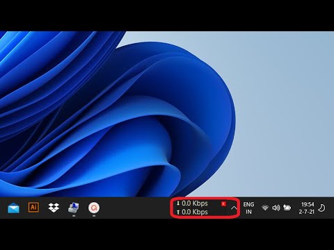 How to display internet speed on Taskbar windows 11