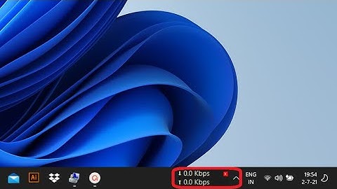 How to display internet speed on Taskbar windows 11