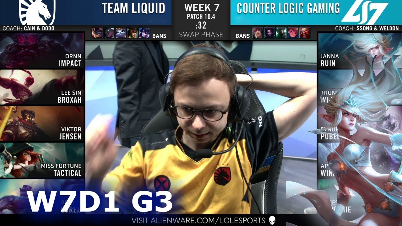 Team Liquid vs CLG | Week 7 Day 1 S10 LCS Spring 2020 | TL vs CLG W7D1