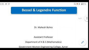 Bessel & Legendre Functions